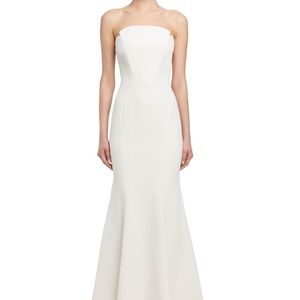 Jill Jill Stuart Mermaid strapless white gown